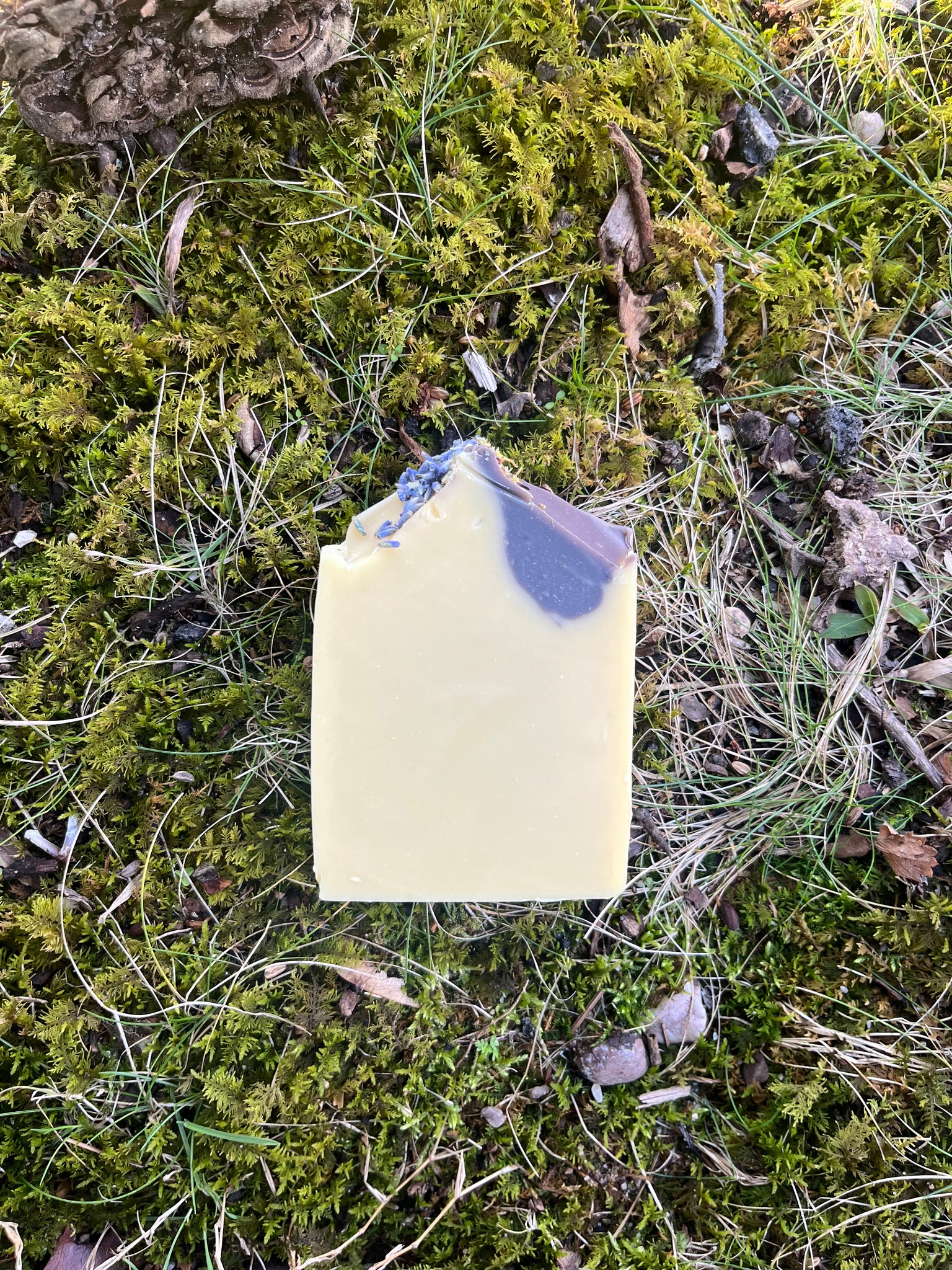 Lavender Calendula Soap (naked) Black Apron